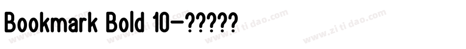 Bookmark Bold 10字体转换